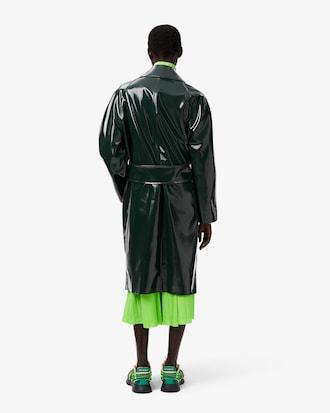 Women's Tailored Collar Vinyl Trench Coat Product Image