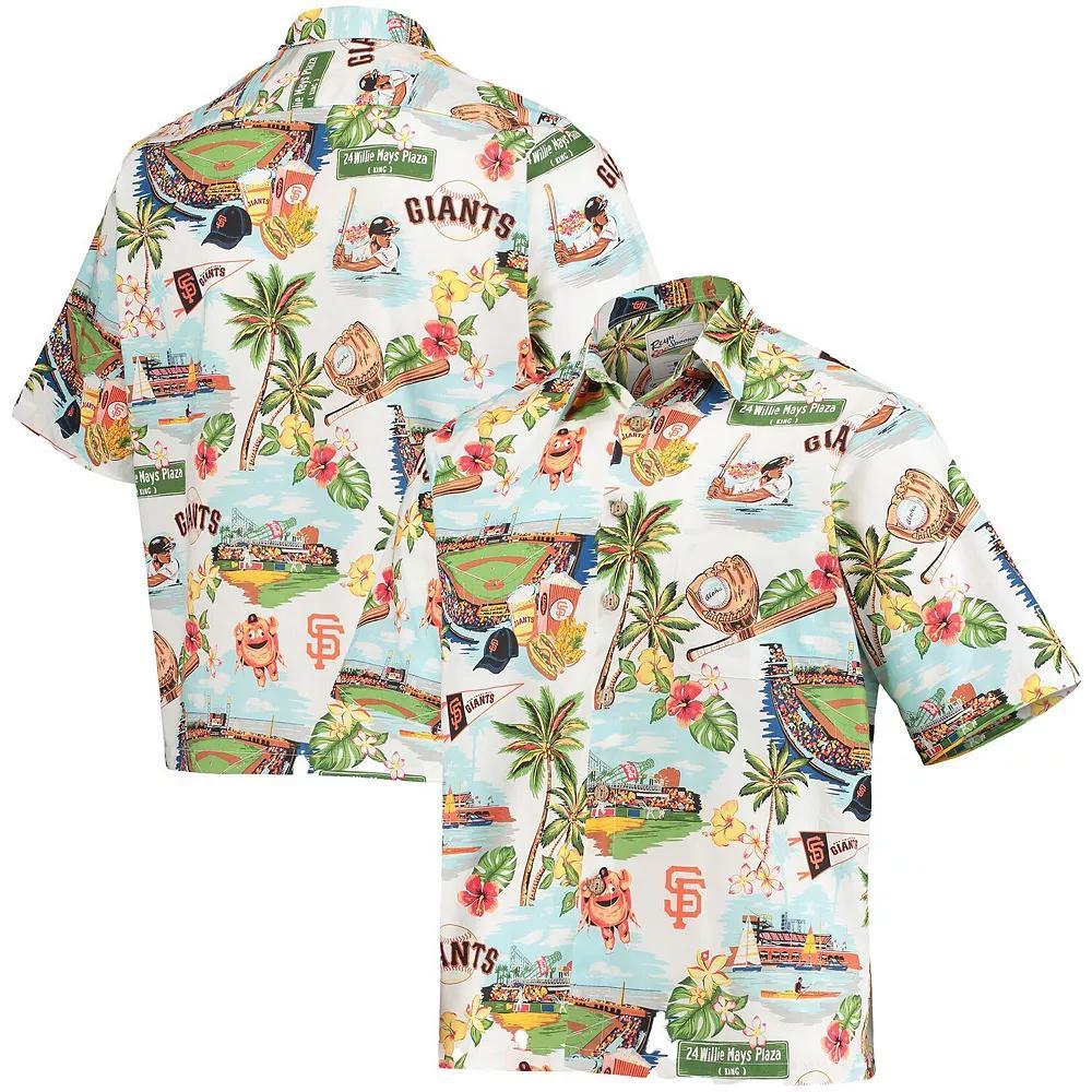 Men's Reyn Spooner White San Francisco Giants Scenic Button-Up Shirt, Size: XL Product Image