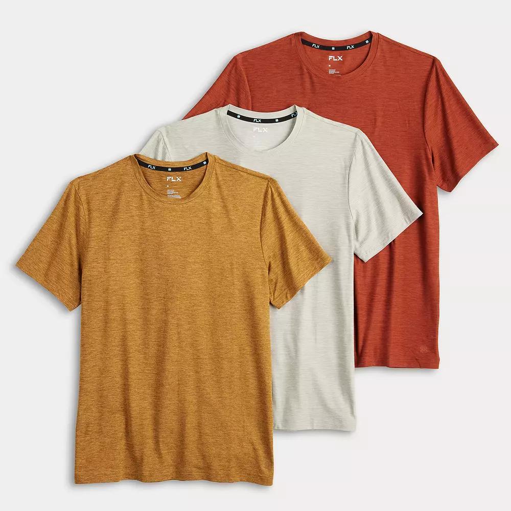 Mens FLX Wander 3-pk. Performance Short Sleeve T-Shirts Product Image