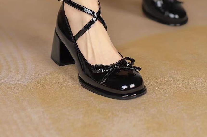 Block Heel Mary Jane Pumps Product Image