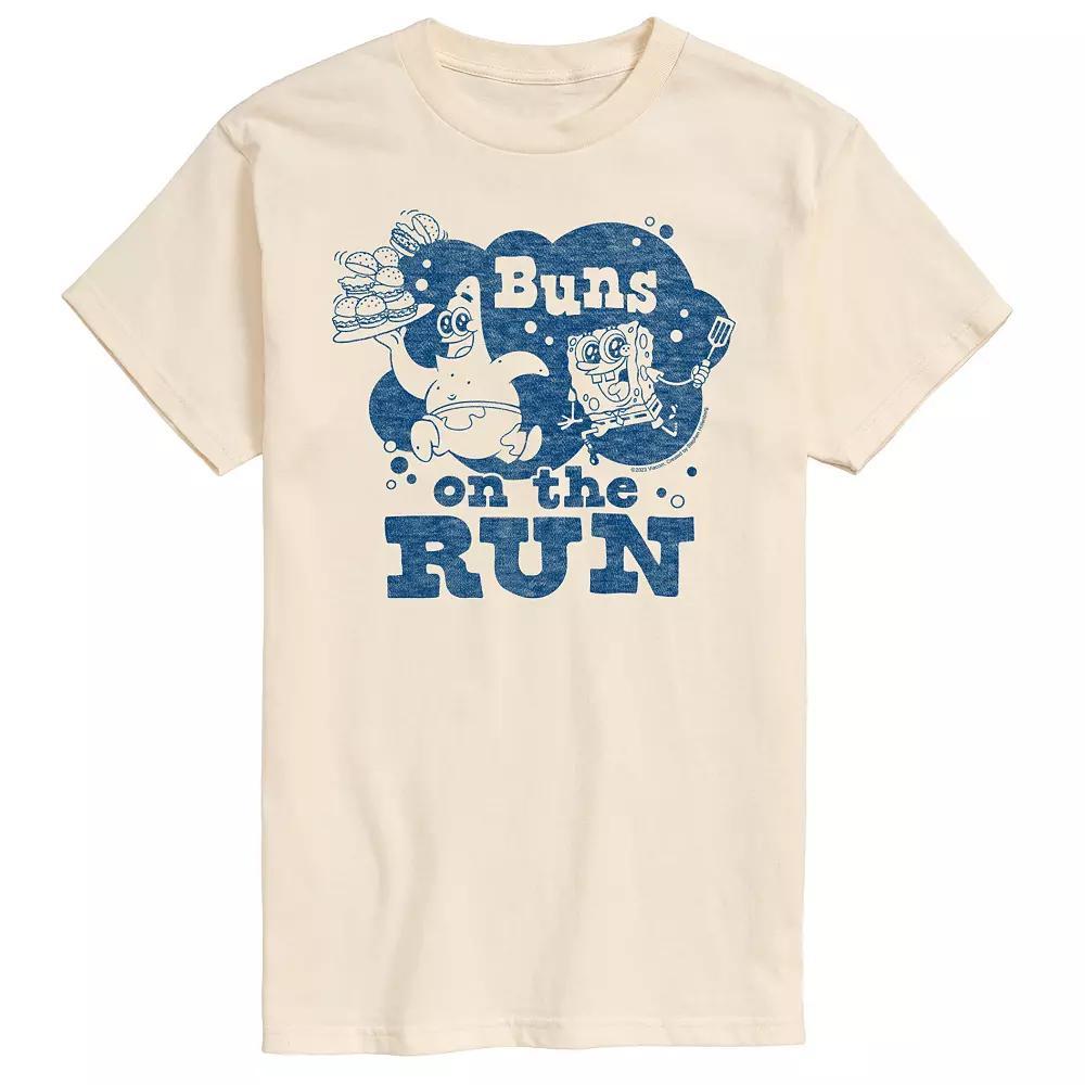 Big & Tall SpongeBob SquarePants Buns On The Run Graphic Tee, Mens Product Image