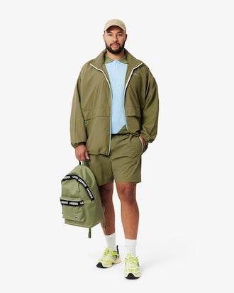 Men's Water-Repellent Removable Hood Windbreaker Product Image