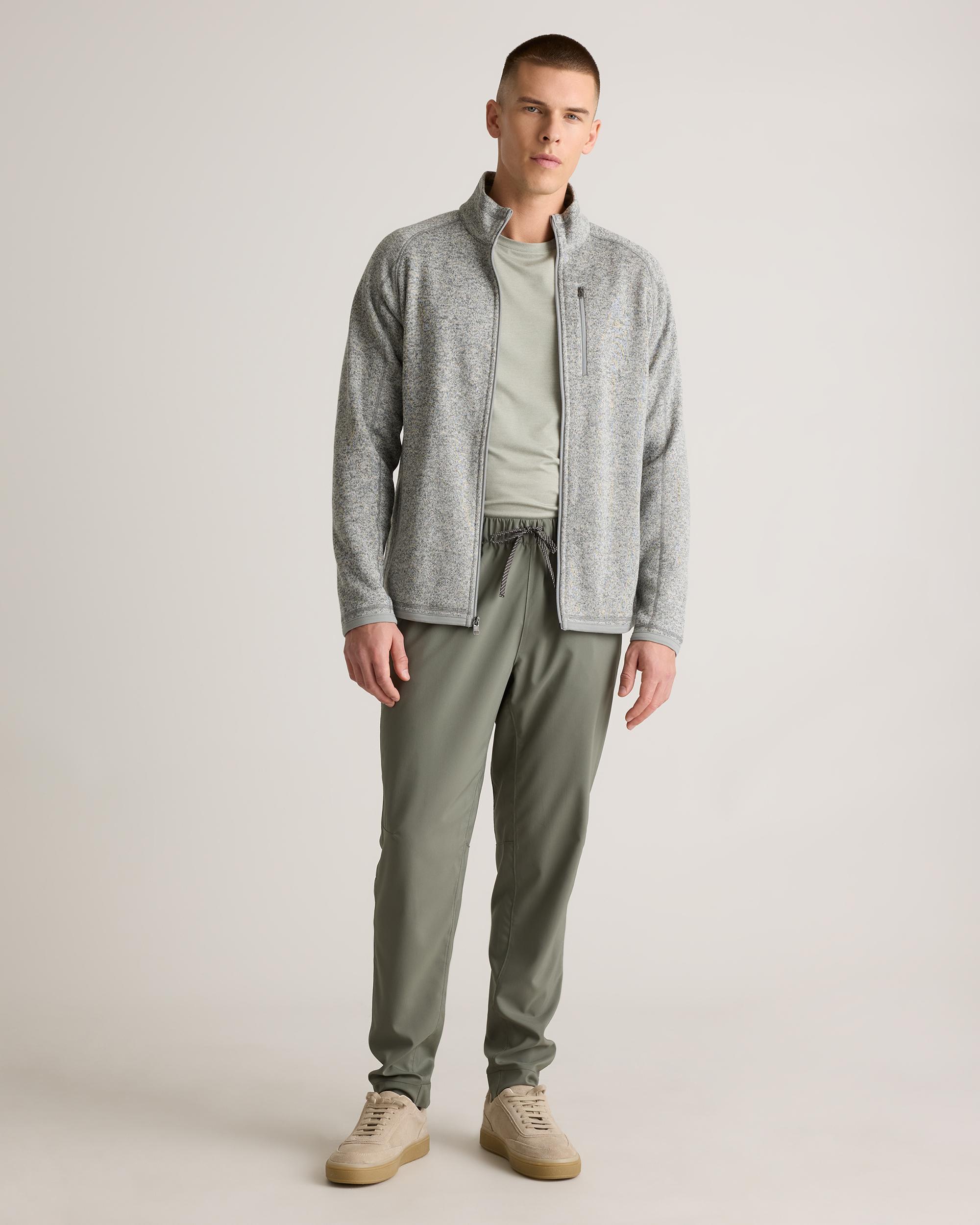 Quince | Men's Sweater-Knit Fleece Full-Zip Jacket Size XL, Recycled Polyester Product Image