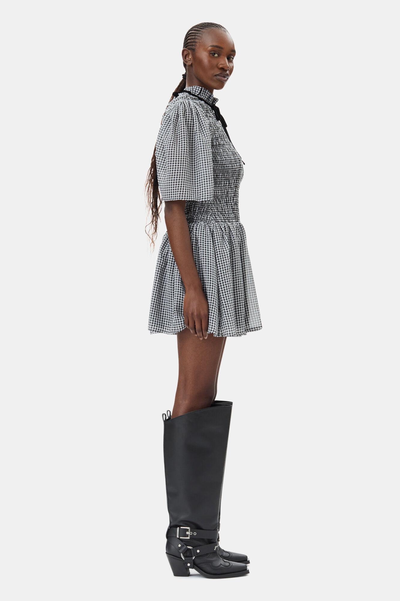 Black High Shaft Embroidered Western Boots Product Image