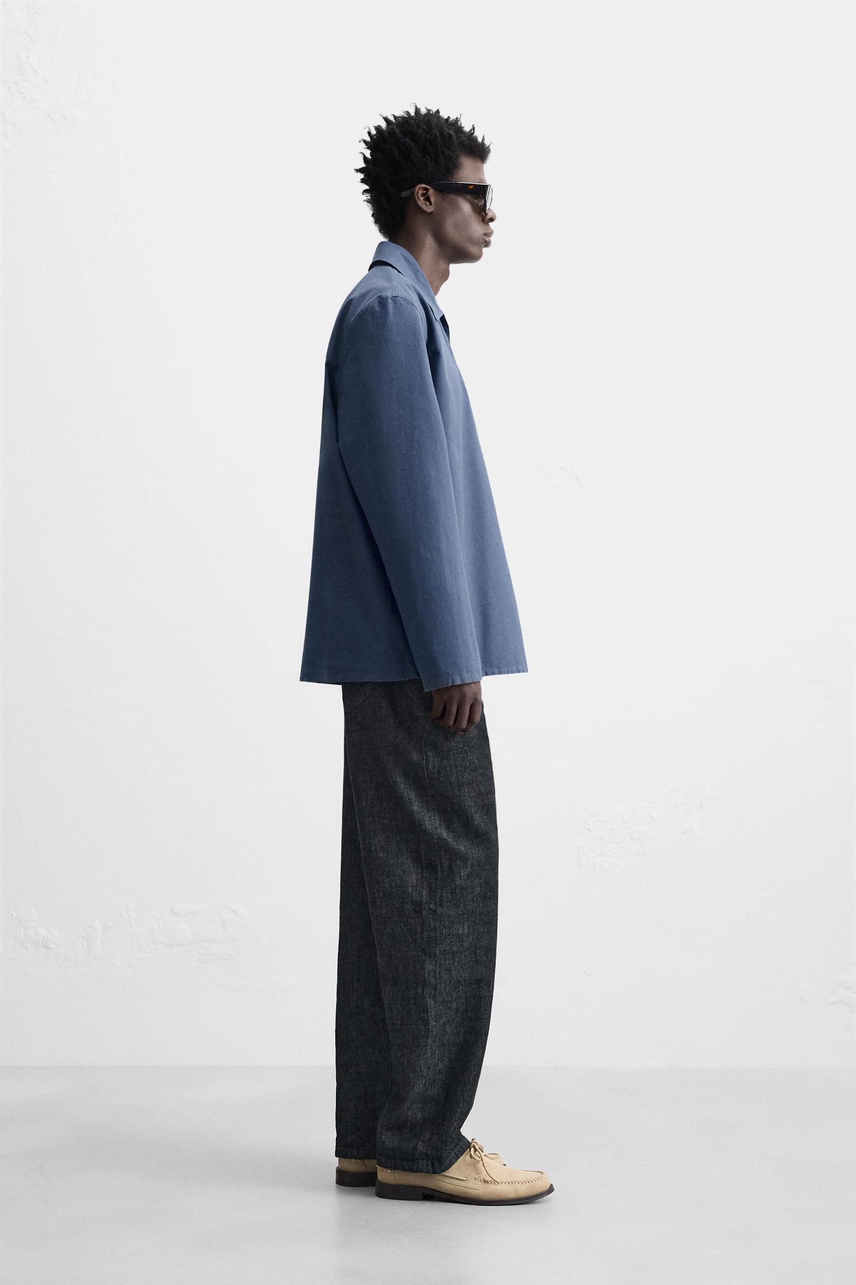 WASHED SMOCK OVERSHIRT Product Image
