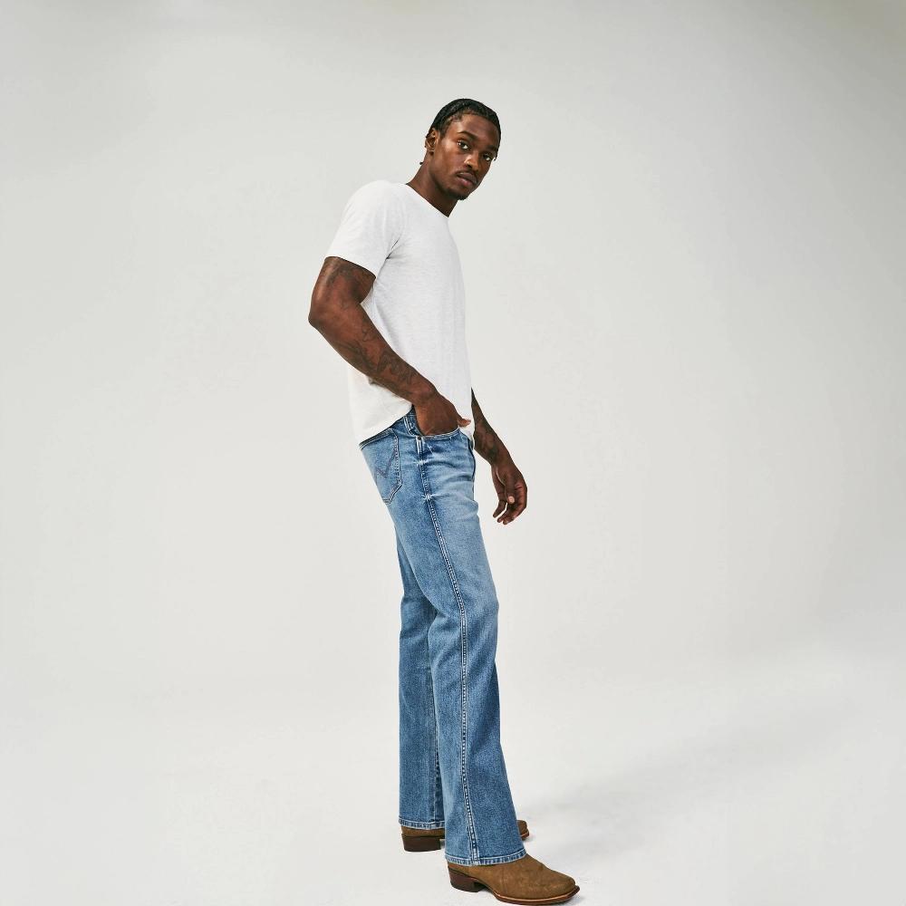 Wrangler Men's Relaxed Fit Bootcut Jeans - Medium Wash 36x29: Midweight Denim, Stretch, Mid Rise, Fly Button & Zipper Product Image