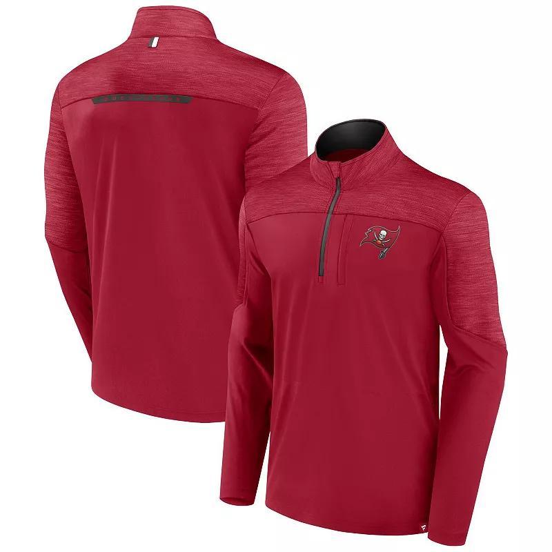 Men's Fanatics Branded Red Tampa Bay Buccaneers Defender Half-Zip Top, Size: 4XL Product Image