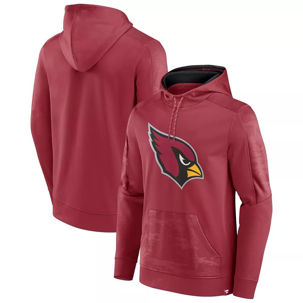 Men's Fanatics Branded Cardinal Arizona Cardinals On The Ball Pullover Hoodie, Size: 2XL, Red Product Image