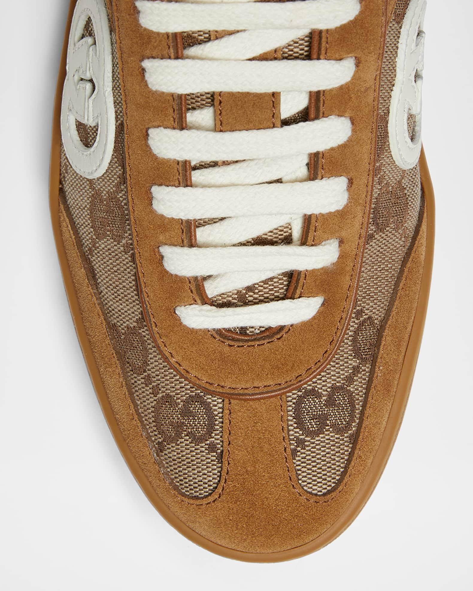 G75 Suede and Leather GG Sneakers Product Image