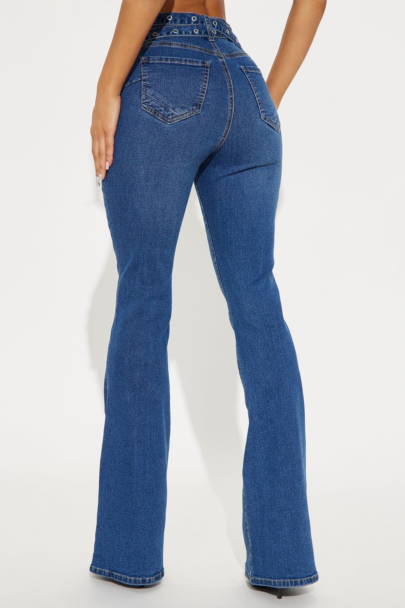 Born To Ride High Rise Flare Jeans - Dark Wash Product Image