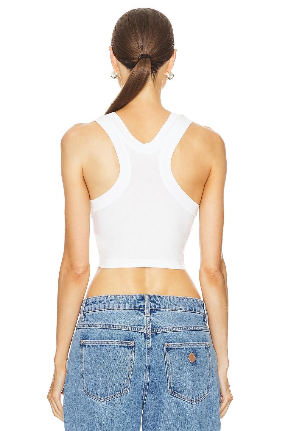 Cropped Racer Tee Norma Kamali Product Image