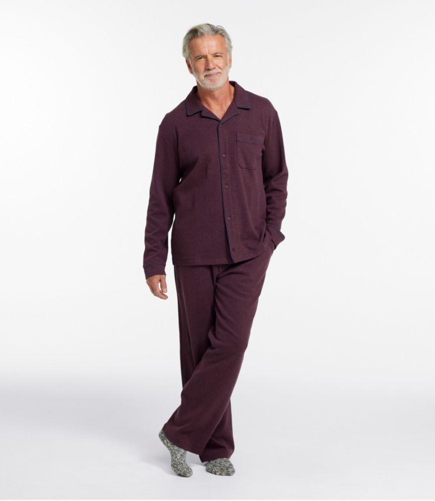 
                            Men's Bean's Cotton Knit Pajamas, Button-Front PJ Set
                         Product Image