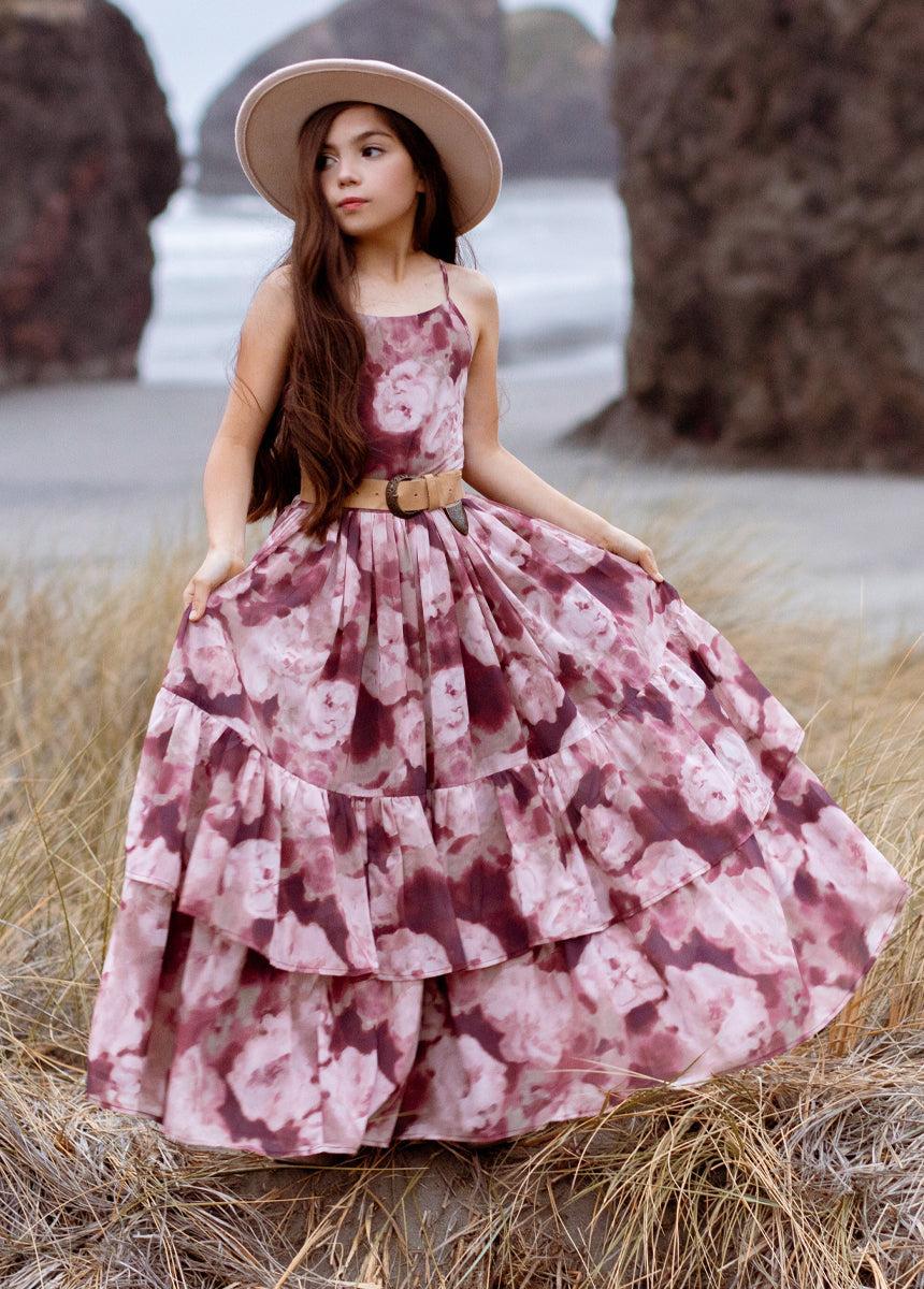 Catrin Dress in Warm Watercolor Girls Product Image