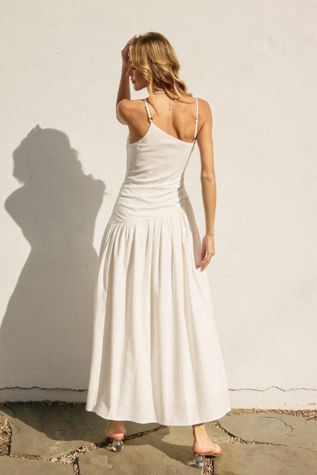 Asymmetrical Neckline Dress Product Image