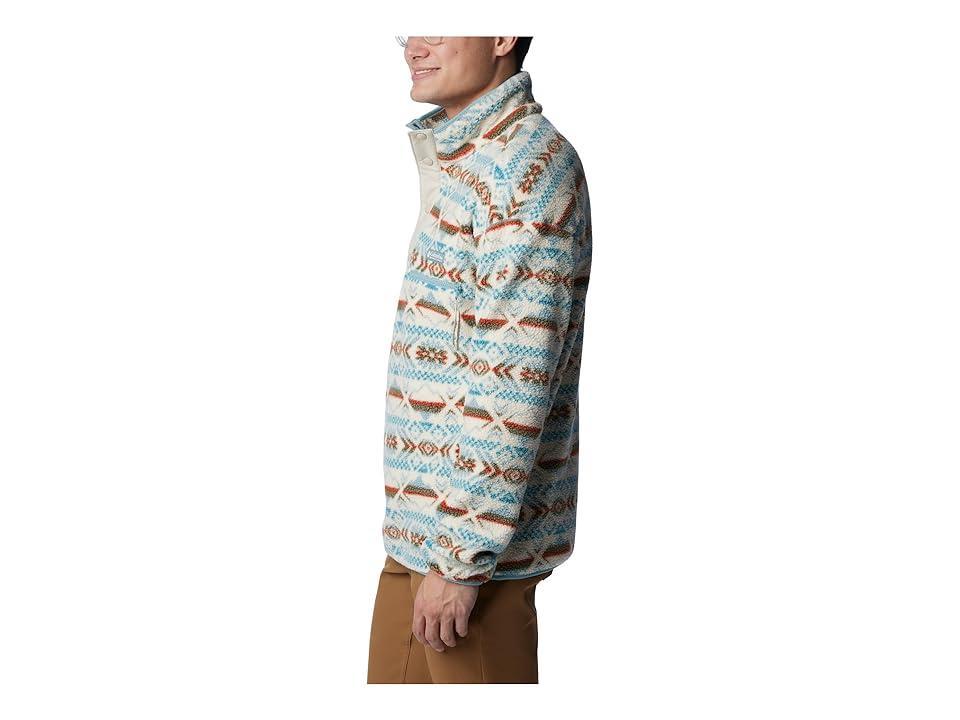 Columbia Helvetia 1/2 Snap Fleece (Stone Blue Checkered Peaks Multi) Men's Clothing Product Image