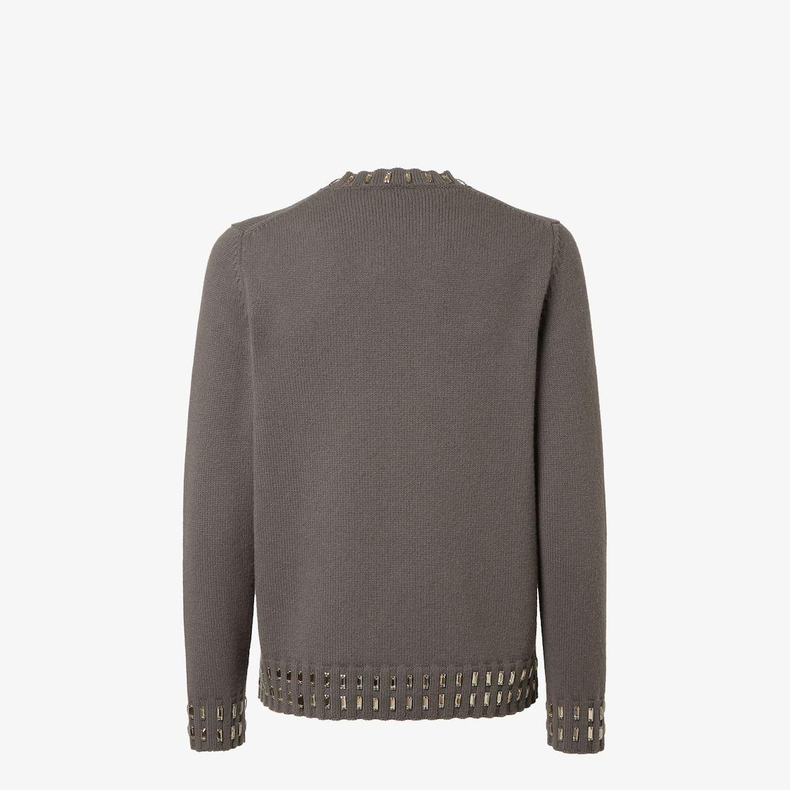 Sweater gray wool and cashmere jumper Product Image