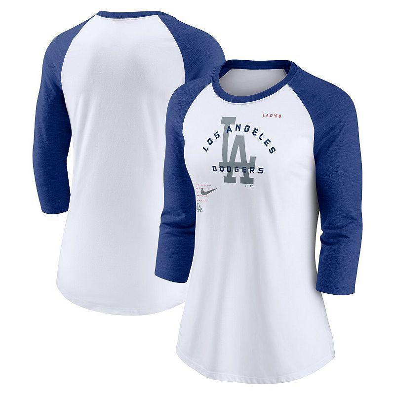 Womens Nike White Chicago White Sox Next Up Tri-Blend Raglan 3/4-Sleeve T-shirt - White Product Image