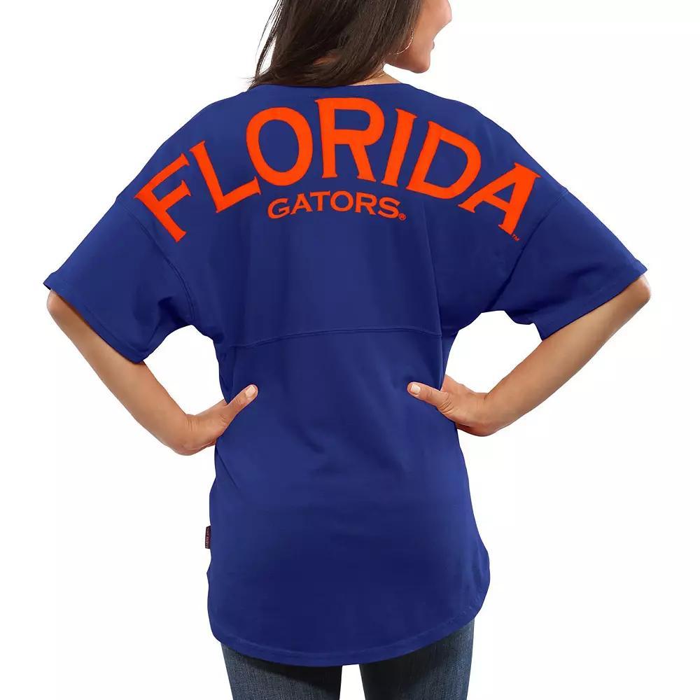 Women's Royal Florida Gators Spirit Jersey Oversized T-Shirt, Size: Small, Blue Product Image