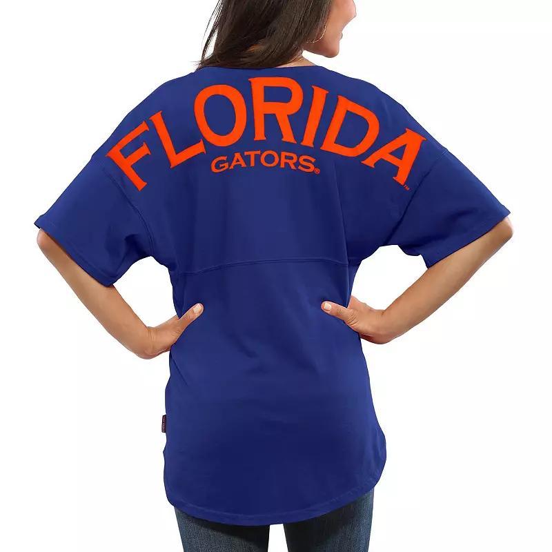 Women's Royal Florida Gators Spirit Jersey Oversized T-Shirt, Size: Small, Blue Product Image