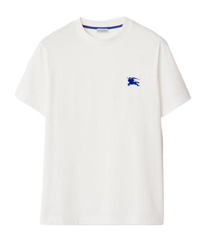 White Embroidered T-Shirt Product Image