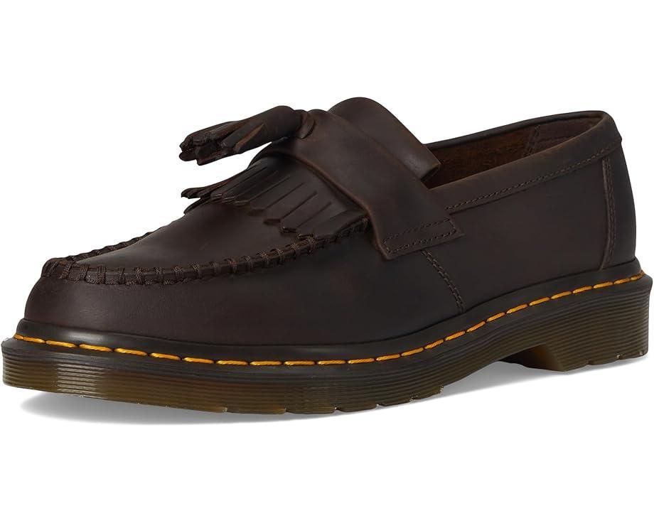 Adrian Yellow Stitch Leather Loafers Product Image