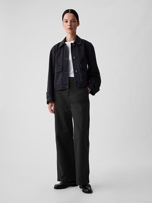 Mid Rise Loose Khakis Product Image