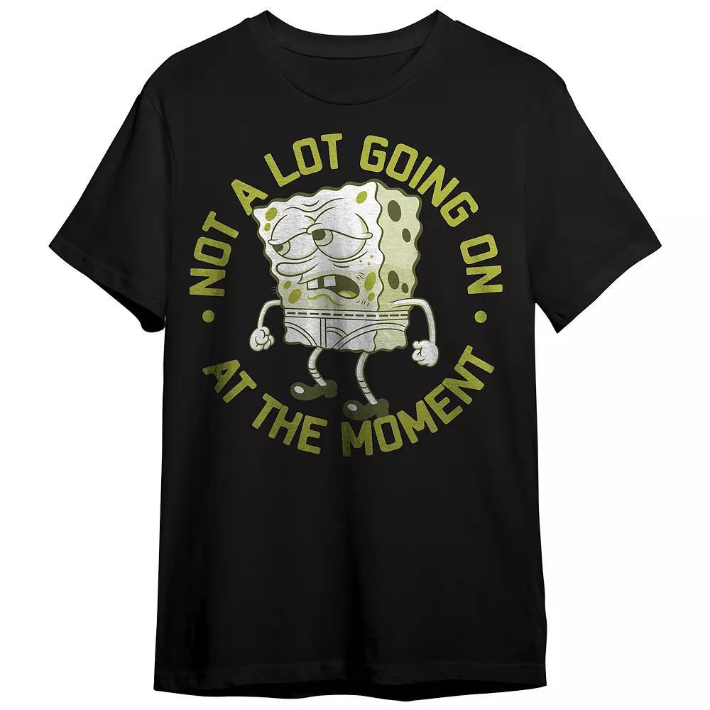 Men's Spongebob Squarepants Graphic Tee, Size: Medium, Black Product Image