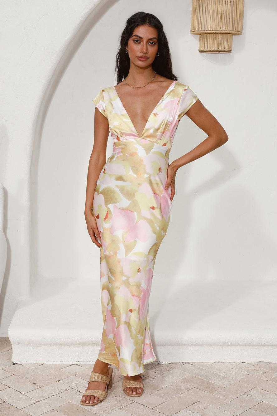 Be Back Soon Maxi Dress Pink Product Image