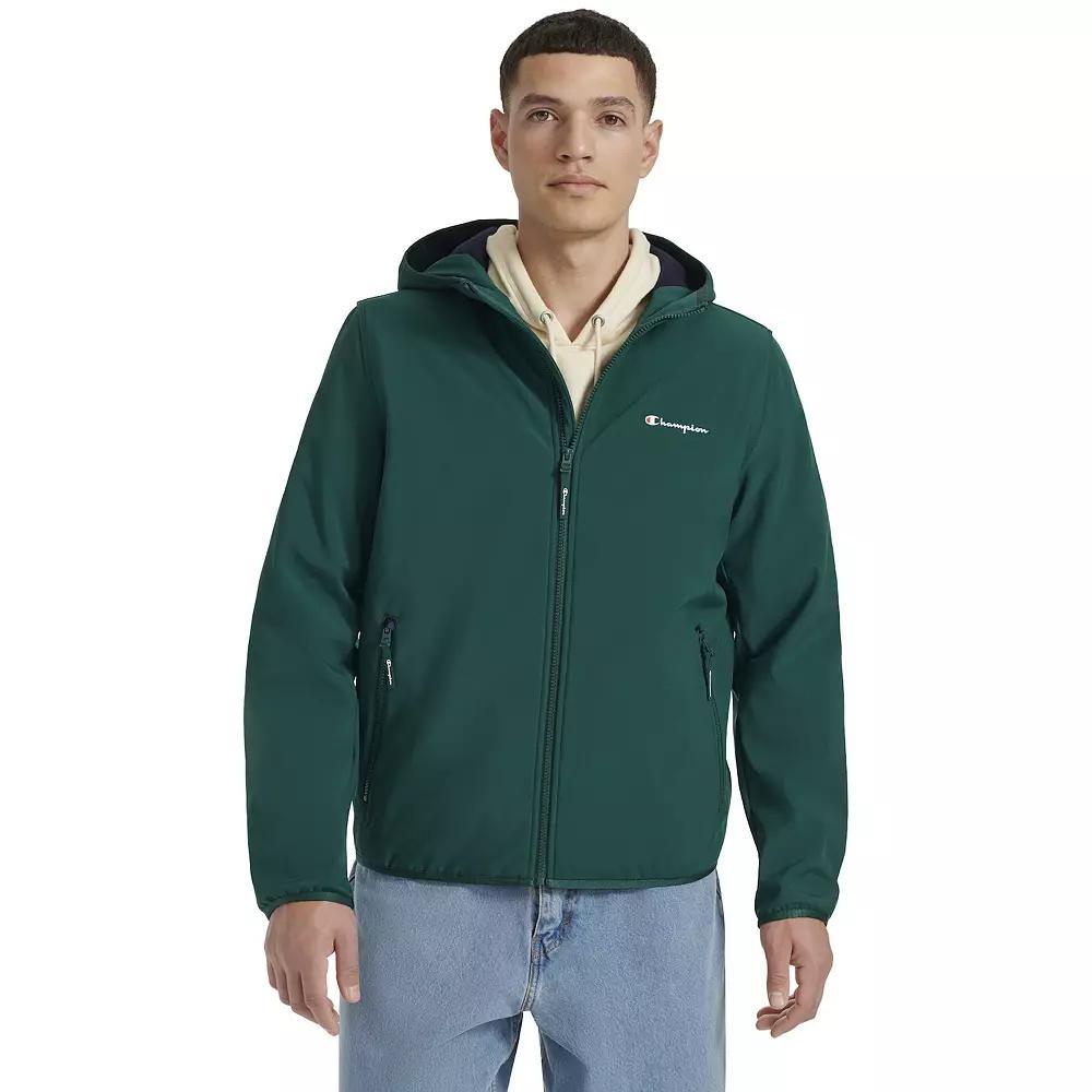 Men's Champion® Active Soft Shell Jacket With Hood, Size: Medium, Blue Product Image