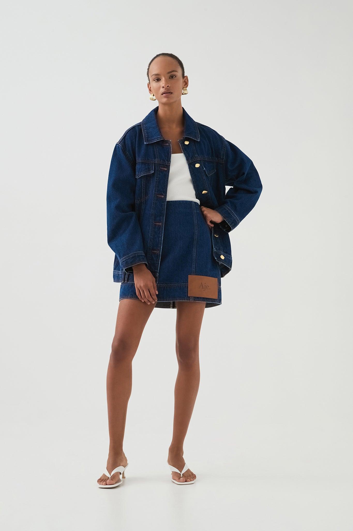 Stella Denim Mini Skirt Product Image