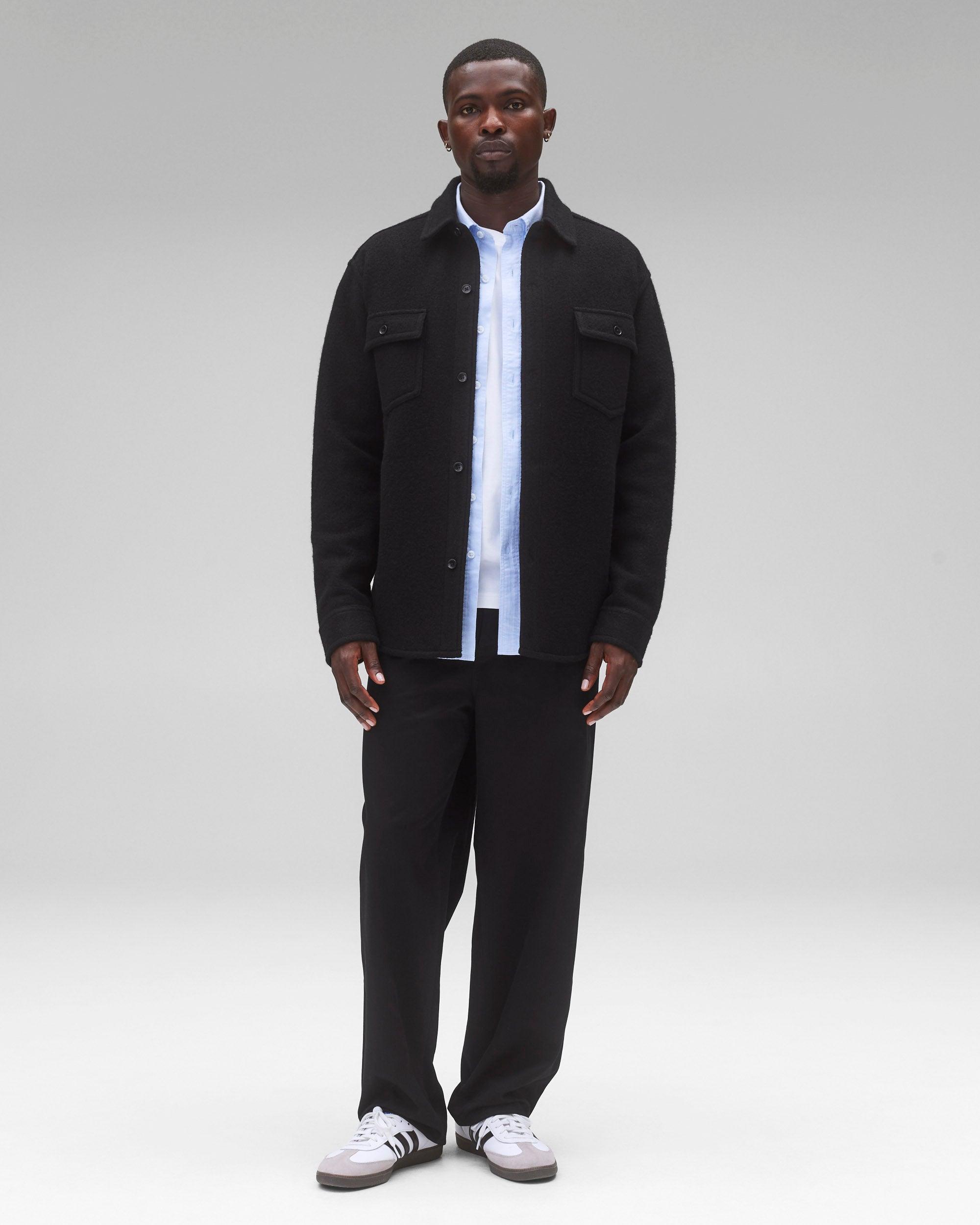 Boiled Wool Warden Overshirt Male Product Image