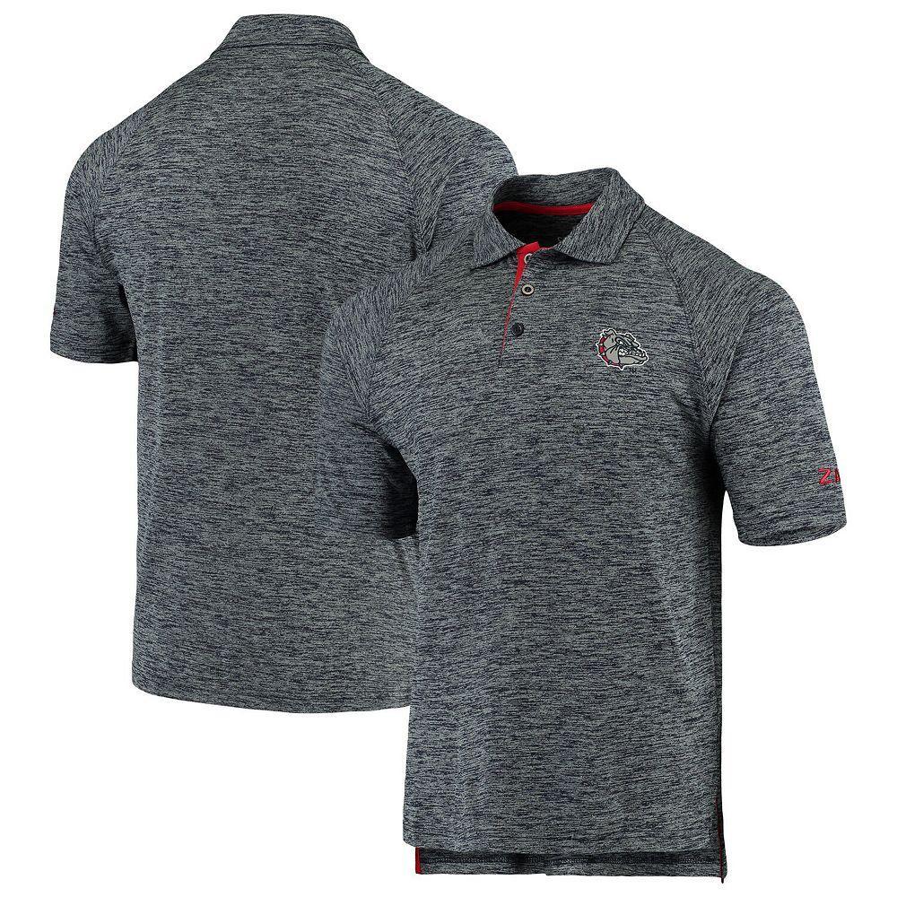 Men's Colosseum Heathered Navy Gonzaga Bulldogs Down Swing Raglan Polo, Size: XL, Zag Blue Product Image