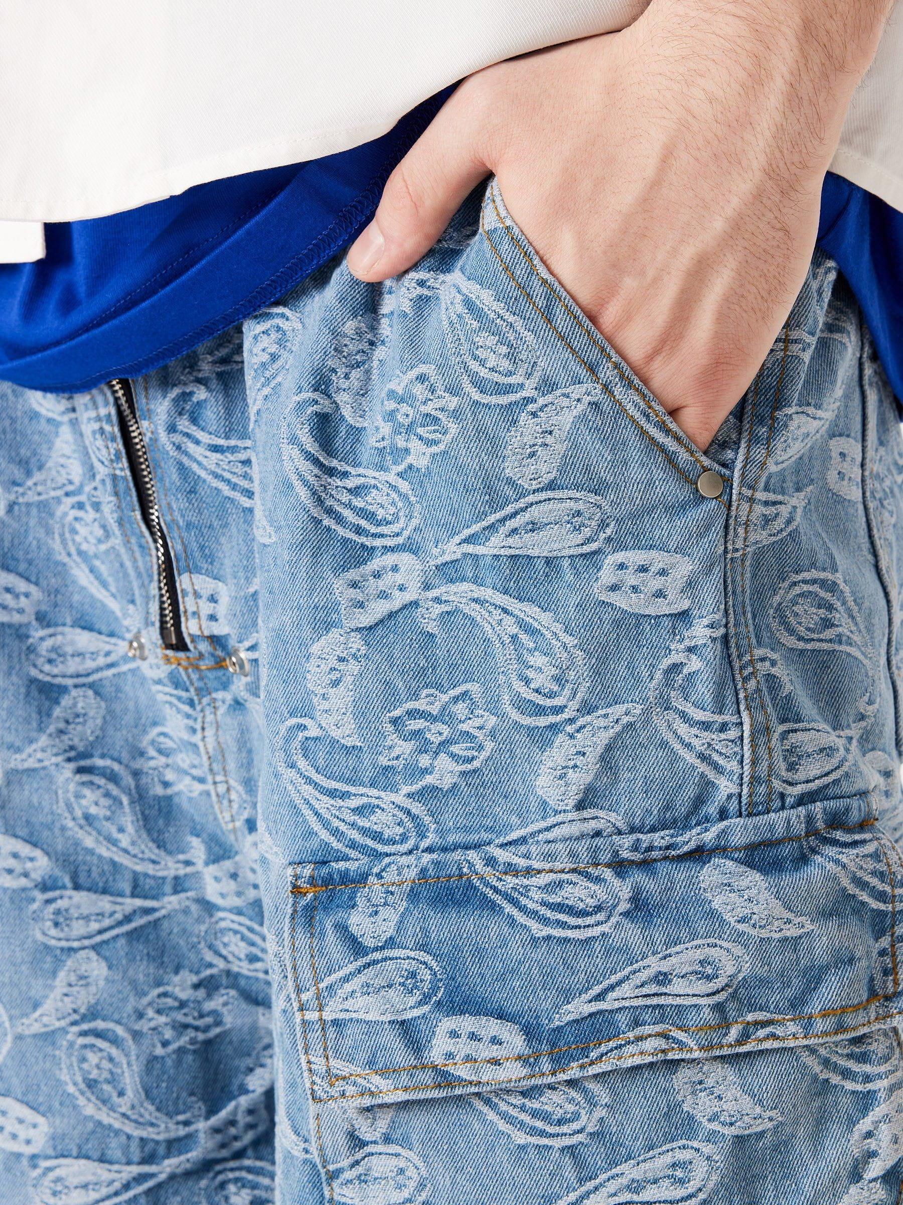 Aelfric Eden Bandana Jacquard Washed Jorts Product Image