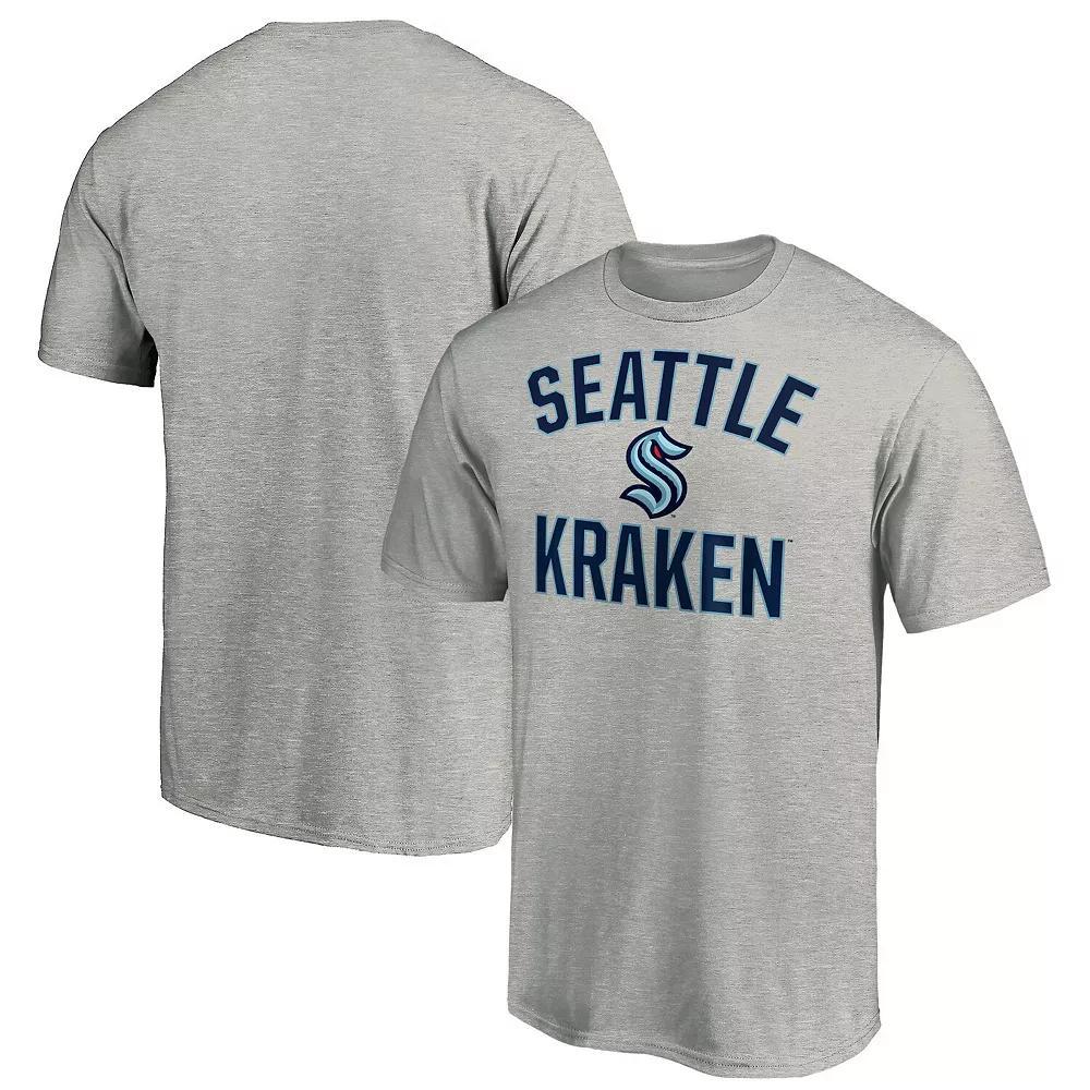 Men's Fanatics Branded Heather Gray Seattle Kraken Victory Arch T-Shirt, Size: Large, Krk Grey Product Image