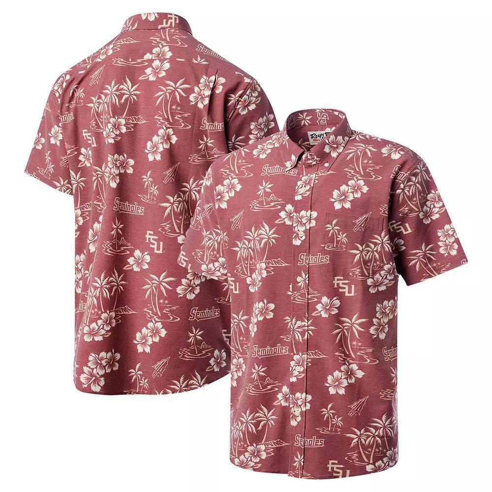 Men's Reyn Spooner Garnet Florida State Seminoles Classic Button-Up Shirt, Size: Medium, Red Product Image
