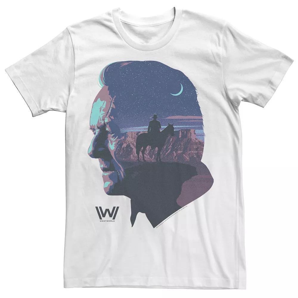 Men's Westworld Robert Ford Silhouette Fill Tee, Size: XXL, White Product Image