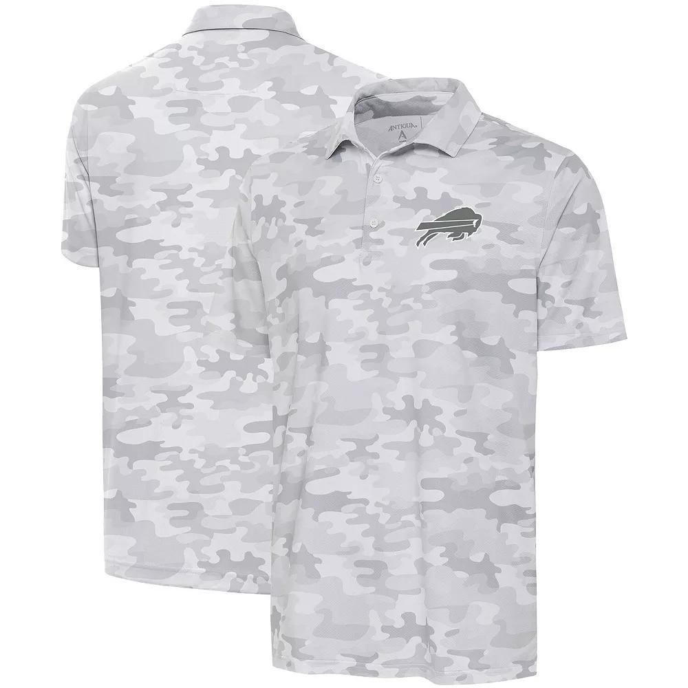 Men's Antigua White Denver Broncos Anthracite Logo Collide Polo, Size: XL Product Image