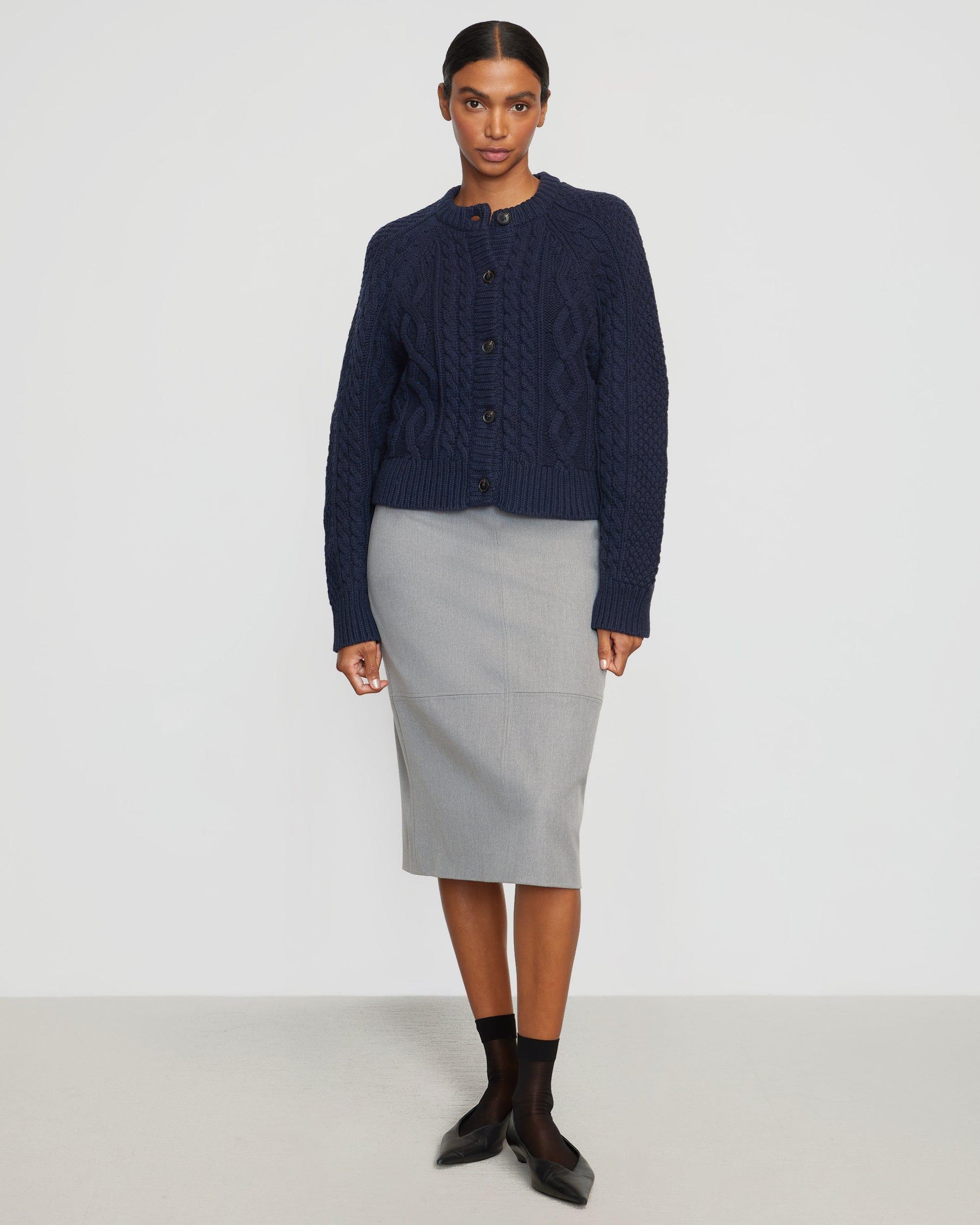 Eloise Button Cable Cardigan Product Image