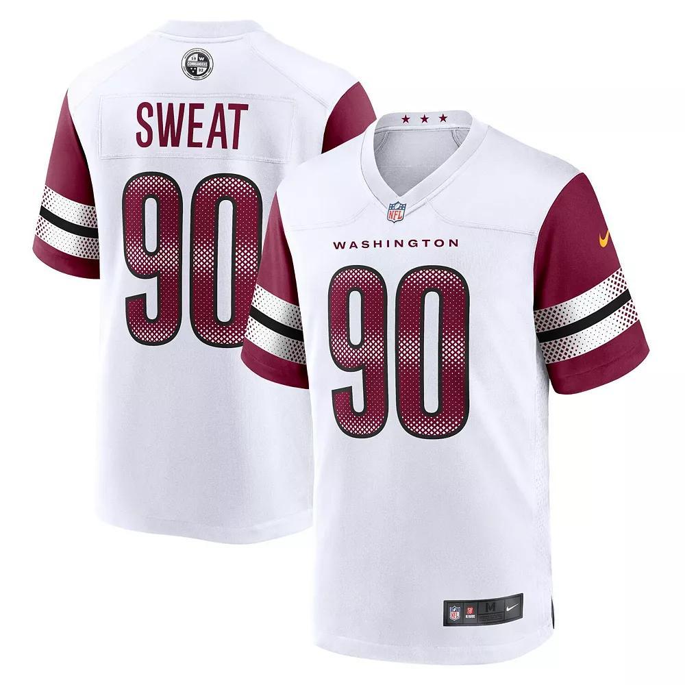 Men's Nike Montez Sweat White Washington Commanders Game Jersey, Size: XL, Wft White Product Image