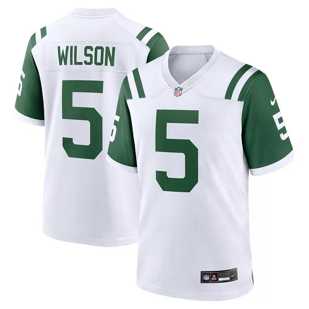 Men's Nike Garrett Wilson White New York Jets Classic Alternate Game Jersey, Size: Small Product Image