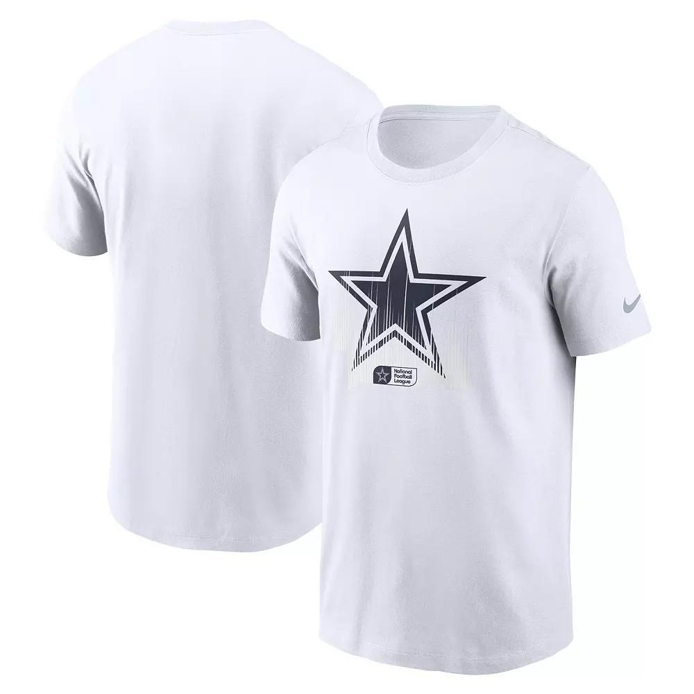 Men's Nike White Dallas Cowboys Faded Essential T-Shirt, Size: Large Product Image