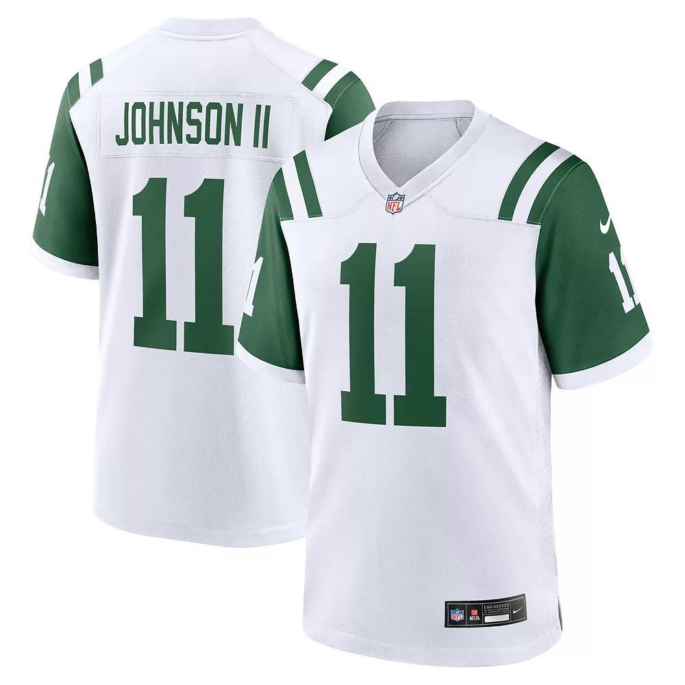 Men's Nike Jermaine Johnson II White New York Jets Classic Alternate Game Jersey, Size: 3XL Product Image