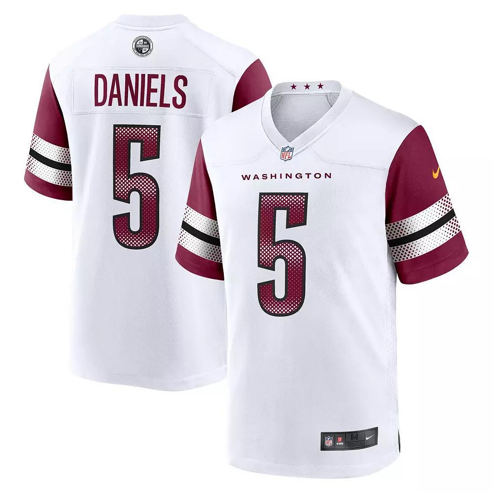 Men's Nike Jayden Daniels White Washington Commanders 2024 NFL Draft First Round Pick Player Game Jersey, Size: 2XL, Wft White Product Image