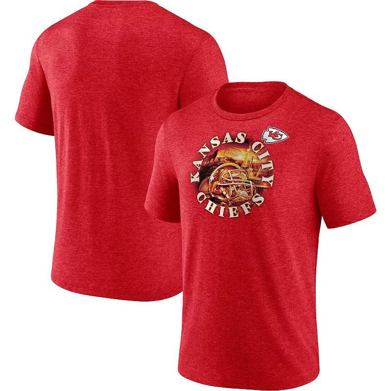 Men's Fanatics Branded Heathered Red Kansas City Chiefs Sporting Chance T-Shirt, Size: XL Product Image