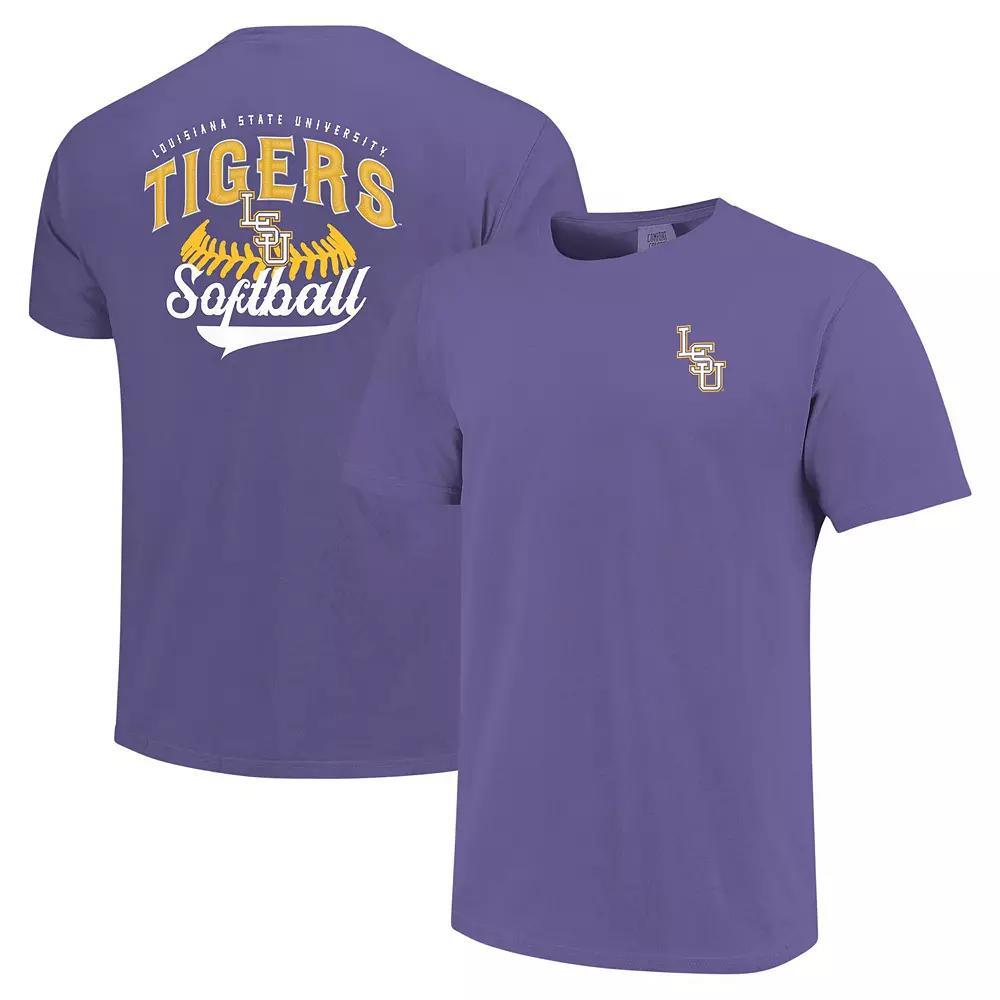 Men's Purple TCU Horned Frogs Baseball Comfort Colors T-Shirt, Size: 2XL Product Image