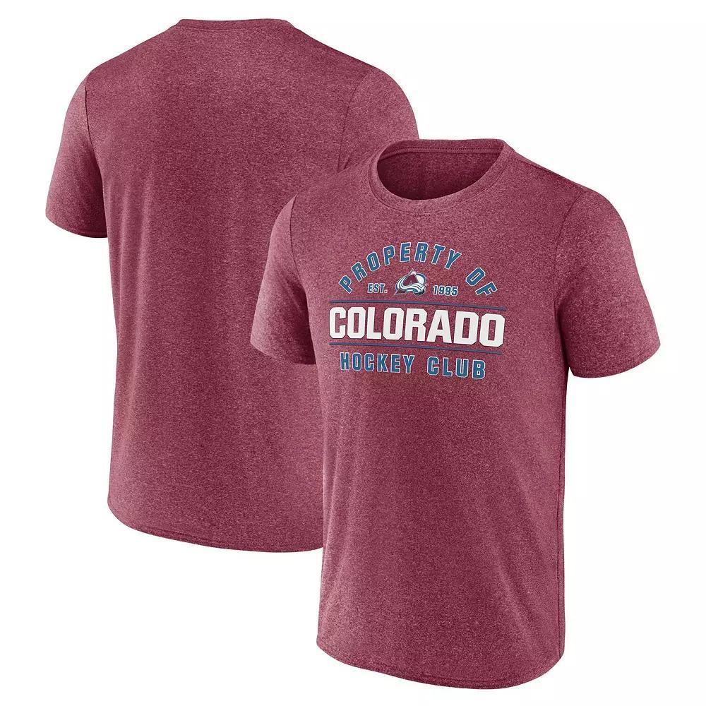 Men's Fanatics Heather Kelly Green Dallas Stars Property Of T-Shirt, Size: 3XL, Str Grey Product Image