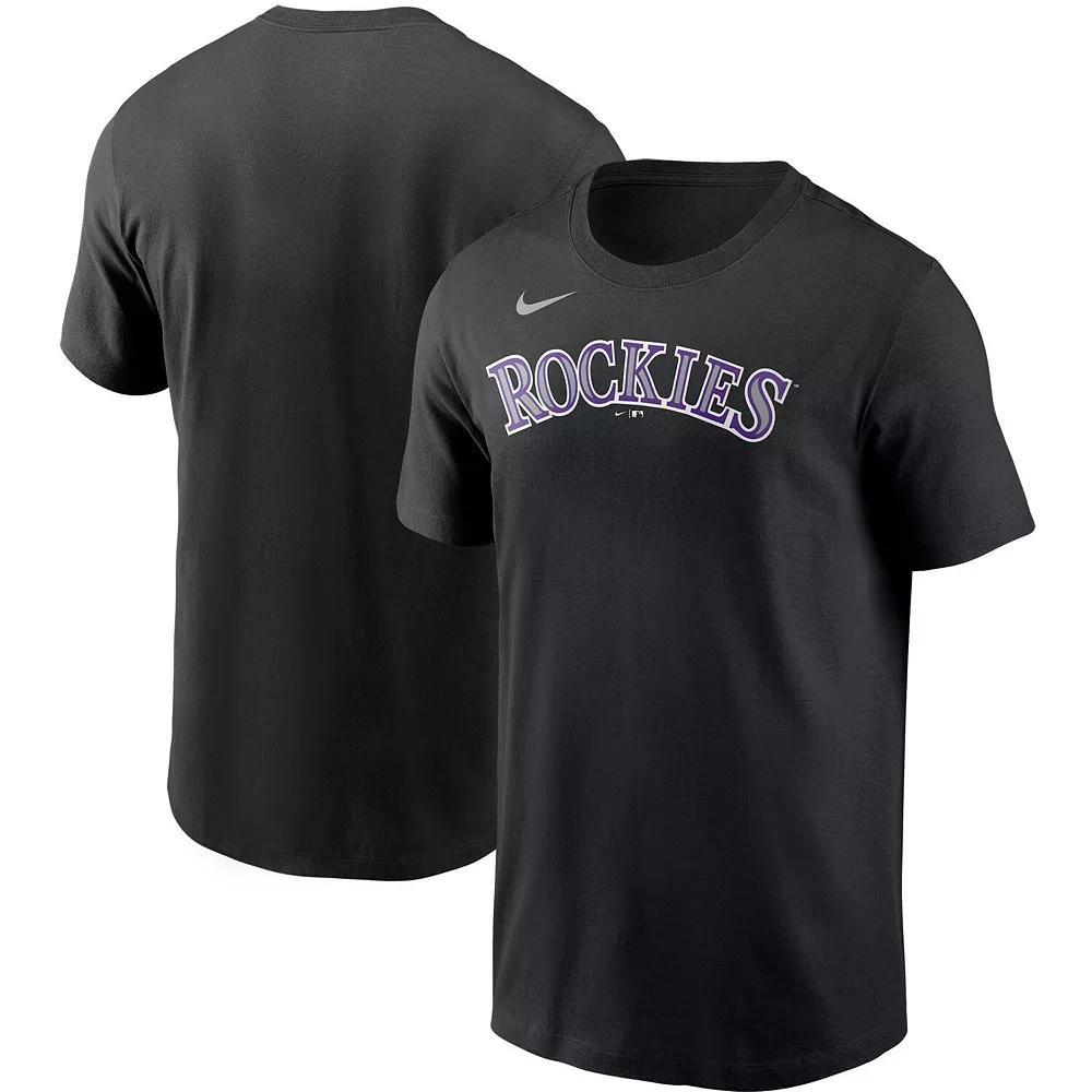 Men's Nike Green Oakland Athletics Team Wordmark T-Shirt, Size: Small Product Image