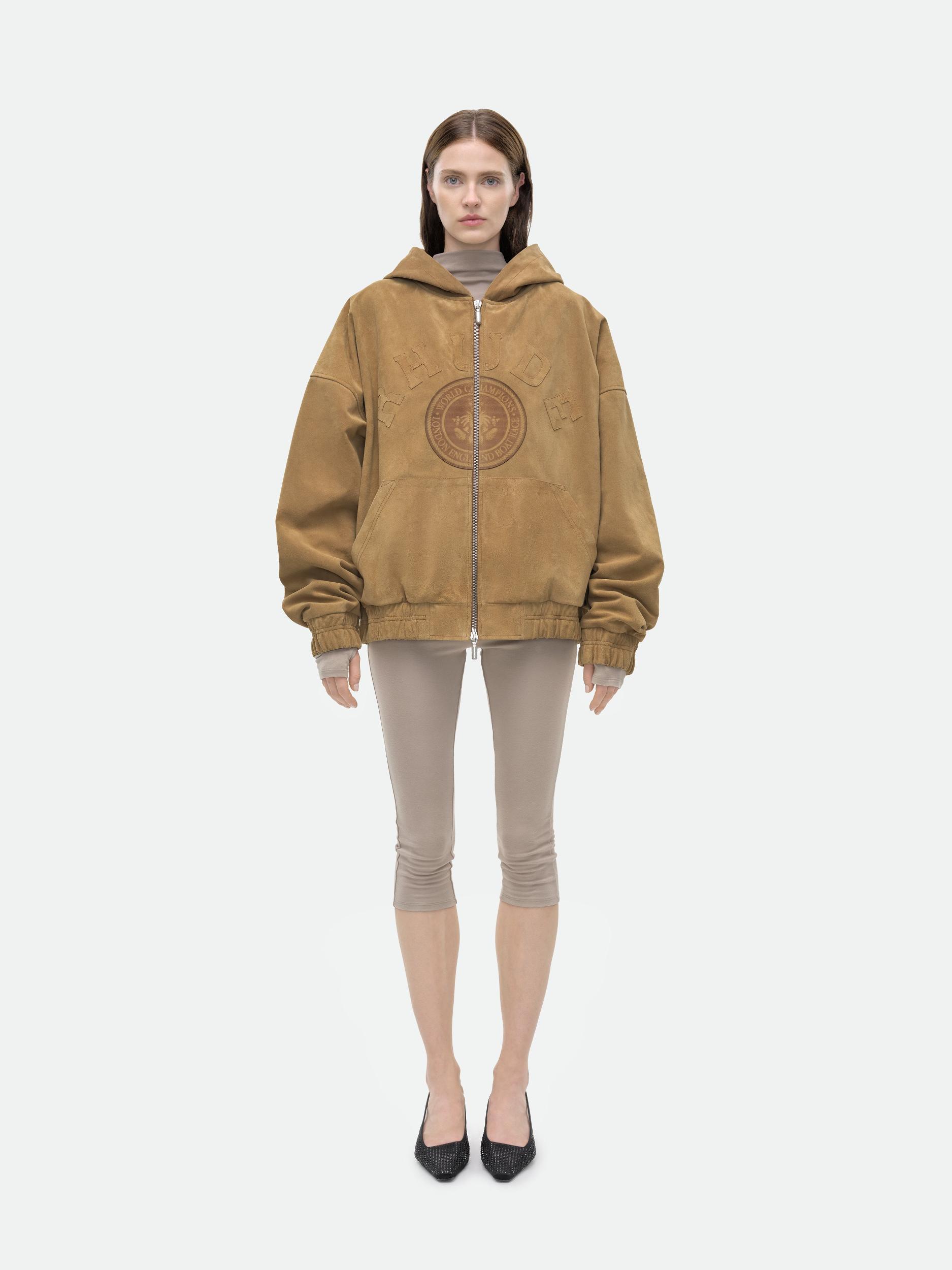 SUEDE RHUDE CREST HOODIE Female Product Image