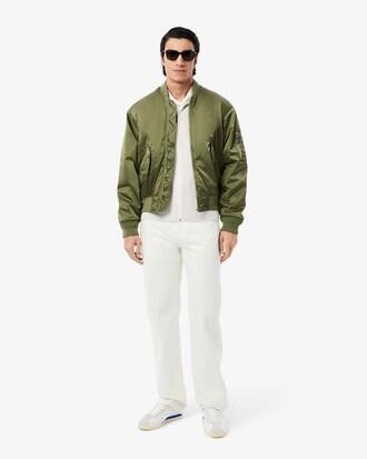 Zipped Cotton Rib Sweater Product Image