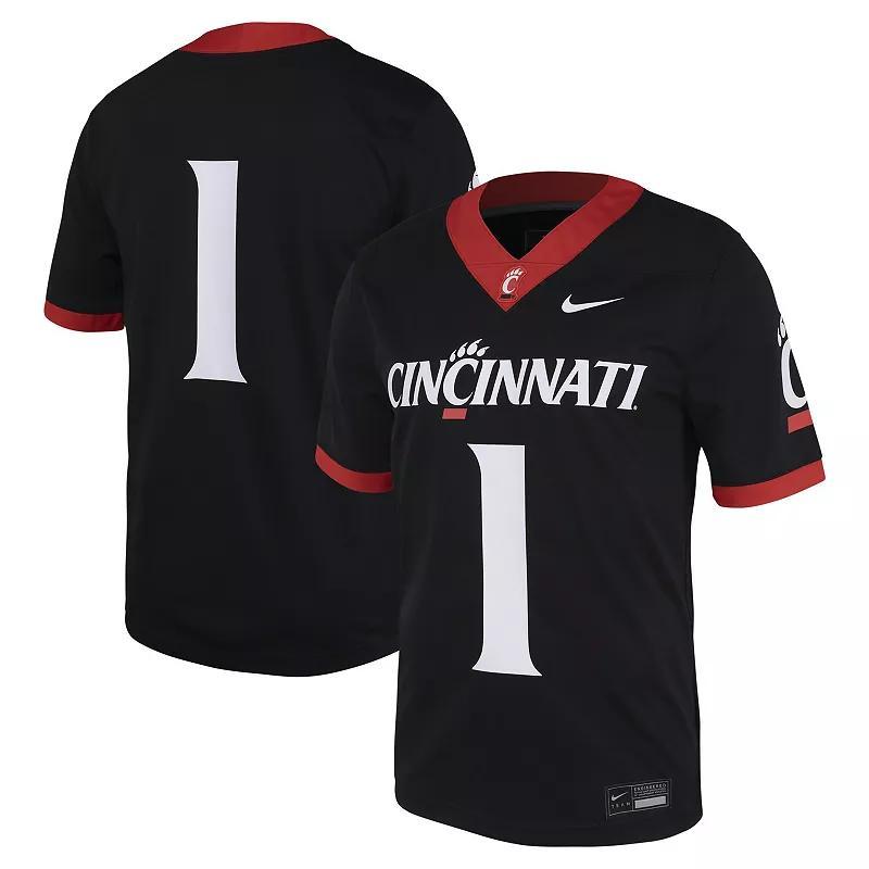 Men's Nike #1 Black Cincinnati Bearcats Untouchable Football Jersey, Size: Large Product Image